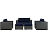 Modway Sojourn Outdoor 5 Piece Sectional Set