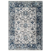 Samira Distressed Vintage Floral Persian Medallion 8x10 Area Rug