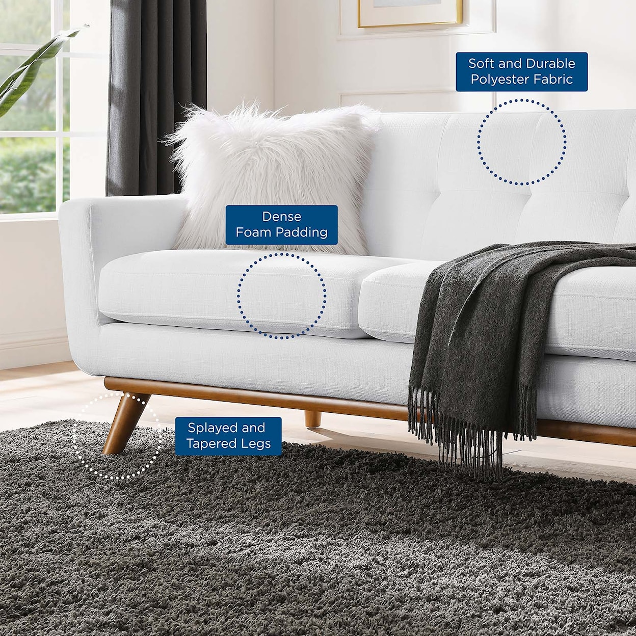 Modway Engage Right-Facing Sectional Sofa