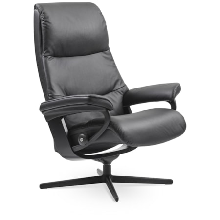 Small Reclining Chair with Cross Base