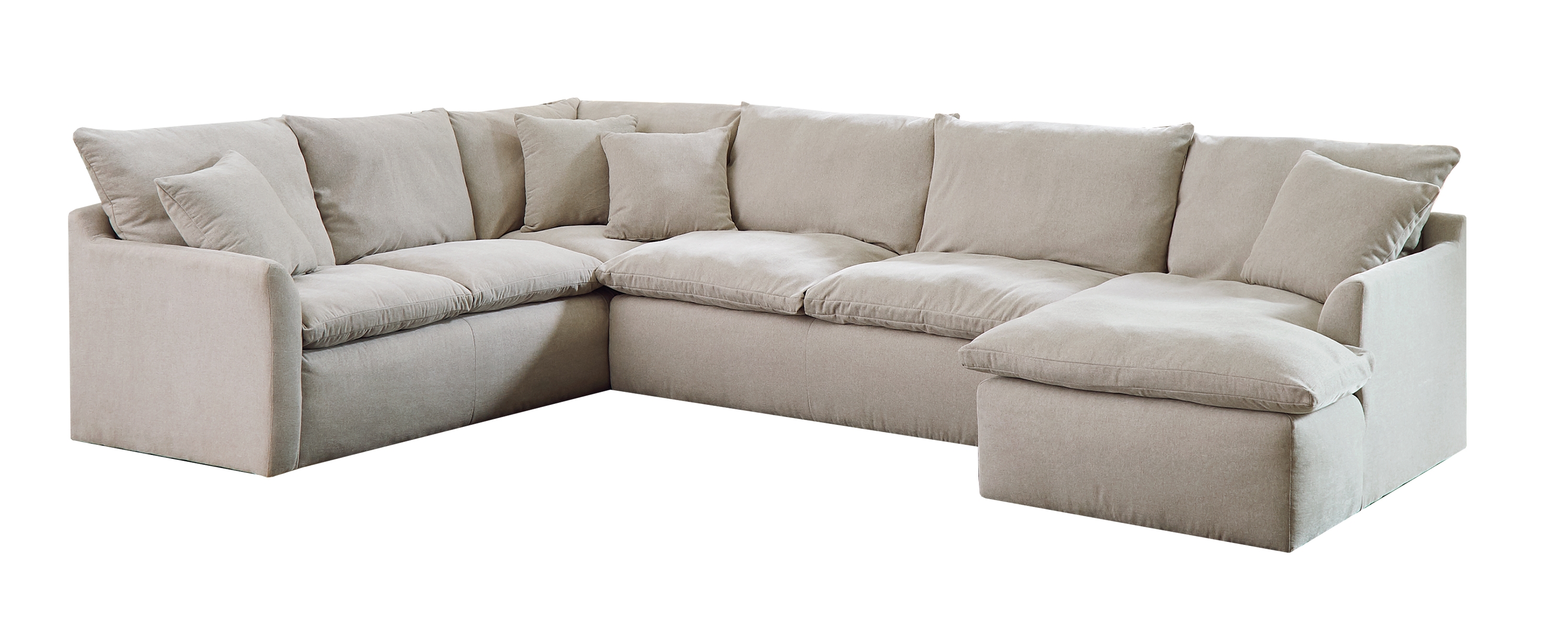 4-Piece Sectional Sofa with Chaise