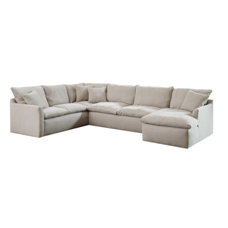 4-Piece Sectional Sofa with Chaise