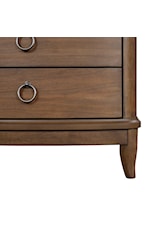 Flexsteel Casegoods Bellevue Transitional 3-Drawer Nightstand with Outlets