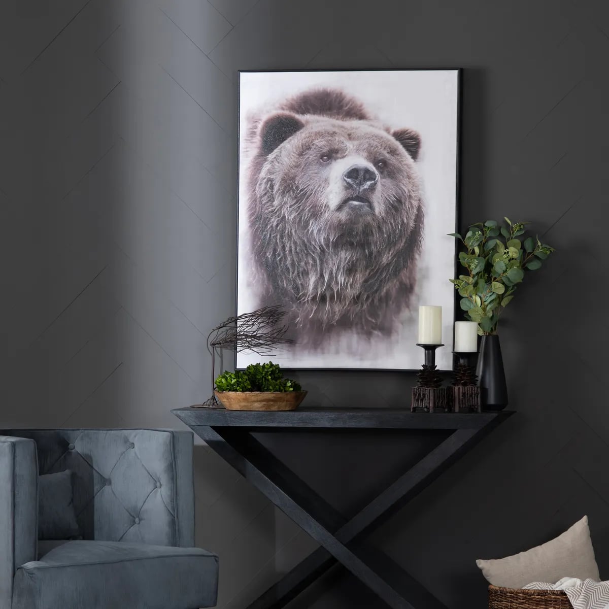 Bear's Den Framed Canvas