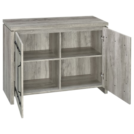 DRIFTWOOD GREY 2 DOOR ACCENT | CABINET