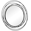 Uttermost Mirrors - Round Whirlwind Black Round Mirror