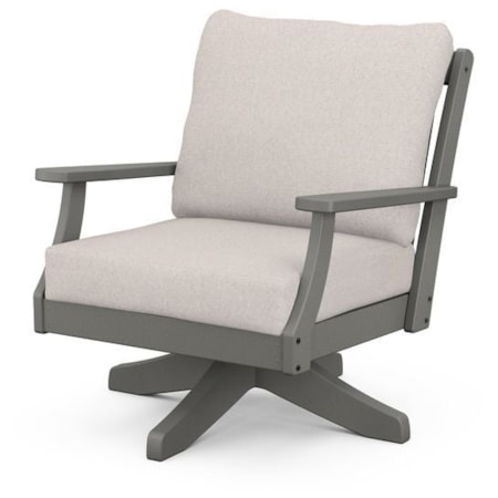 Deep Seating Swivel Chair