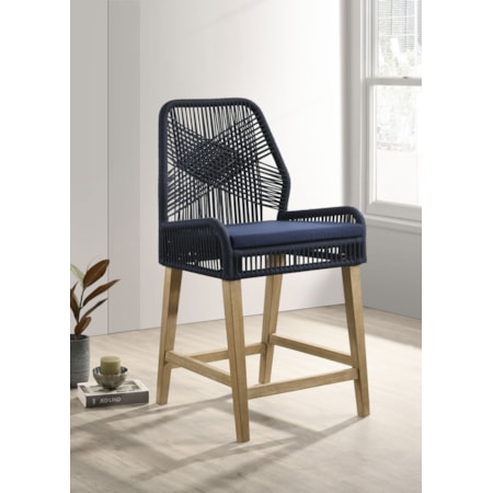 Woven Rope Counter Chair w/ Cushion