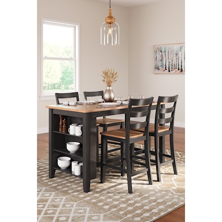 5-Piece Counter Height Dining Table