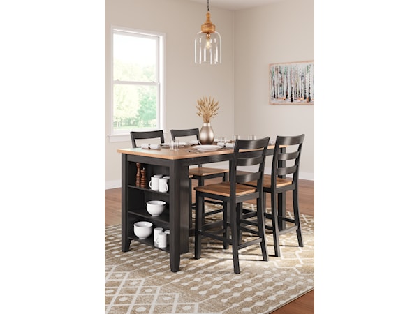 5-Piece Counter Height Dining Table