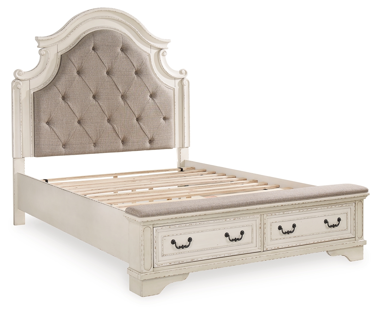 Queen Upholstered Storage Bed