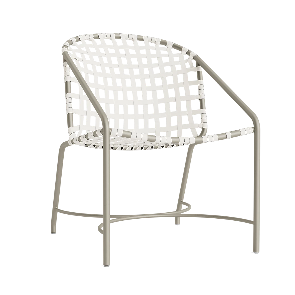 Vinyl Strap Dining Arm Chair