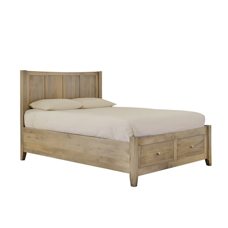 Atwood Queen Footboard Storage Panel Bed