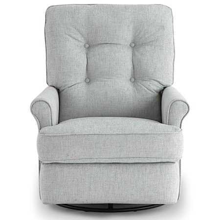 Swivel Glider Recliner w/ Inside Handle