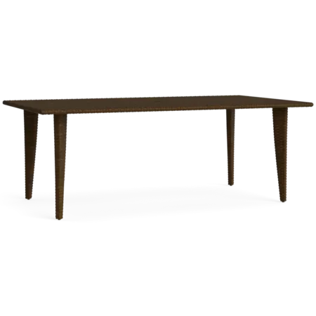 78" Wicker Dining Table w/Umbrella Hole