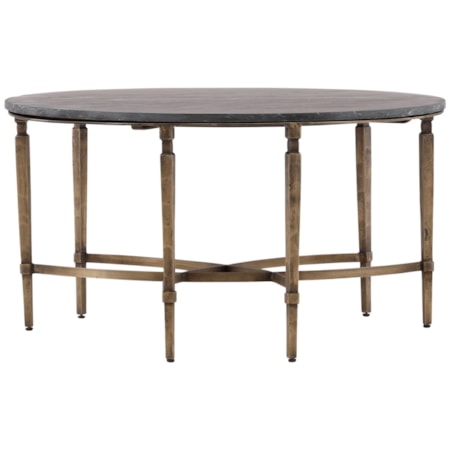 Coffee Table with Charcoal Stone Top