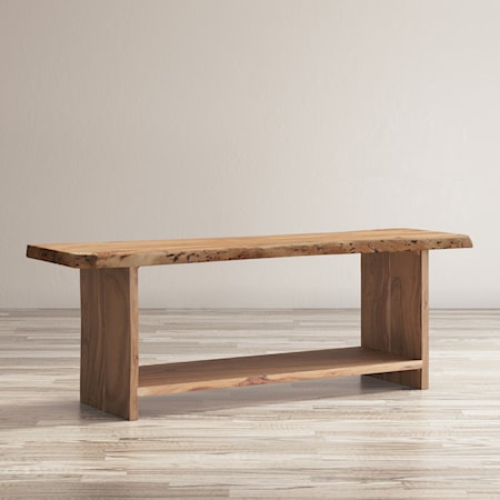 Cooper Live Edge Storage Bench