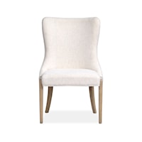 Rustic Upholstered Host Dining Chair