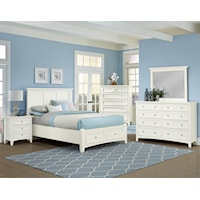 Transitional Queen Bedroom Group with Storage Bed