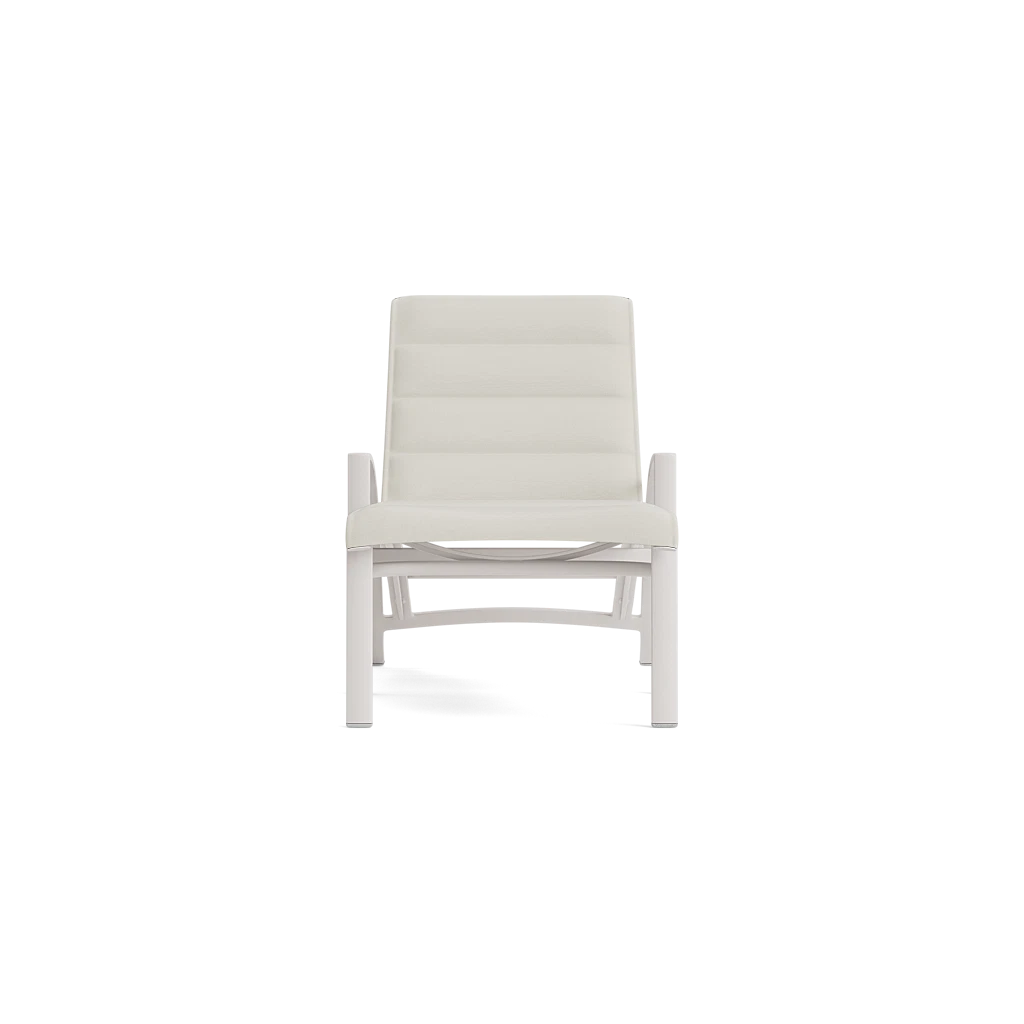 Stacking Adj. Padded Sling Chaise Lounge