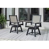 Ashley Signature Design Mount Valley Outdoor Swivel Chair (Set of 2)