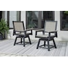 Signature Design by Ashley Mount Valley Outdoor Swivel Chair (Set of 2)