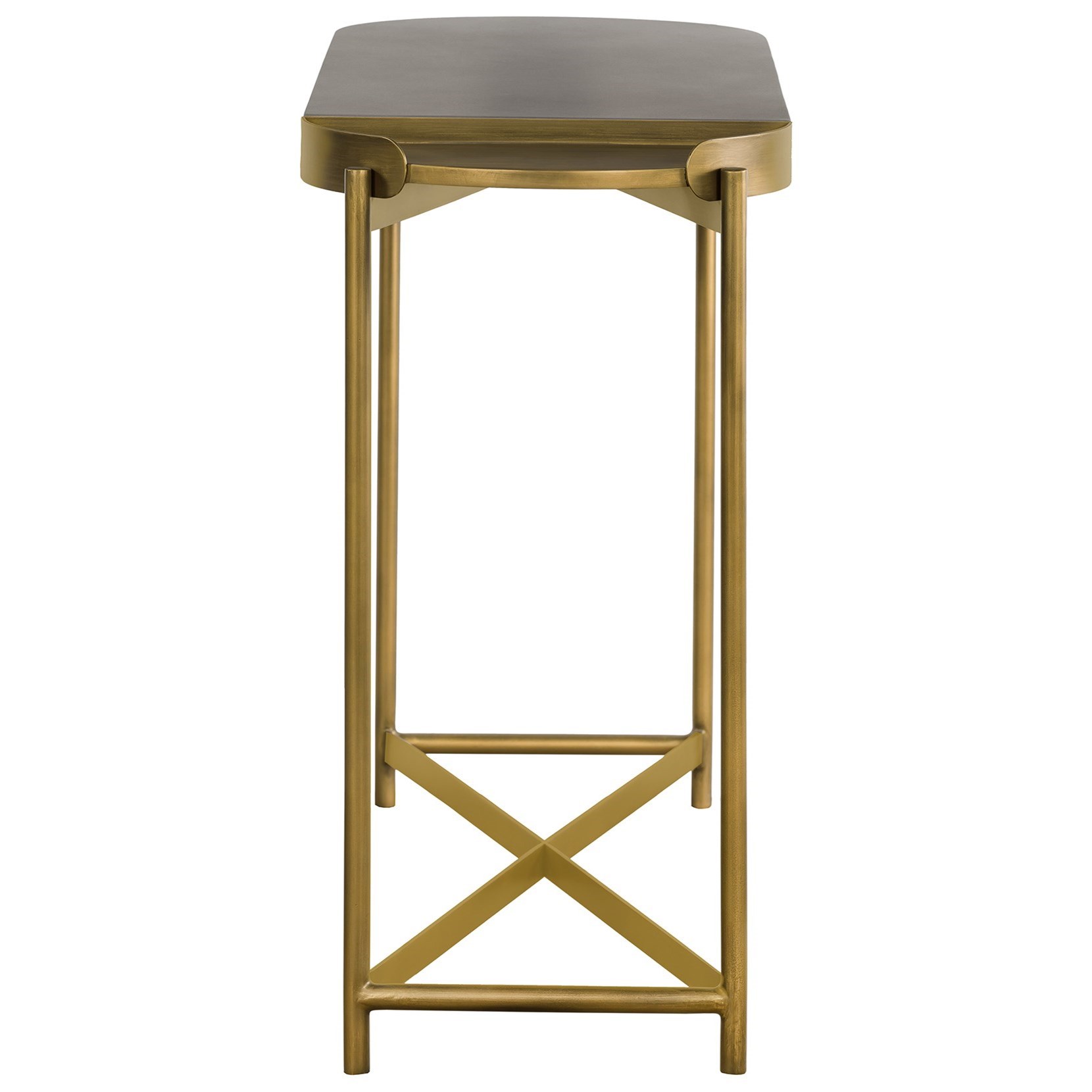 Armen Living Dua- Concrete Console Table