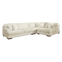 4-Piece Sectional with Chaise