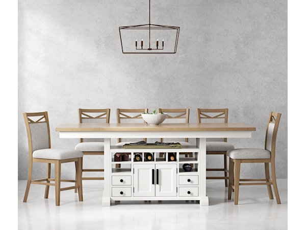 7-Piece Counter-Height Dining Set