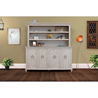 Transitional Console and Hutch Set