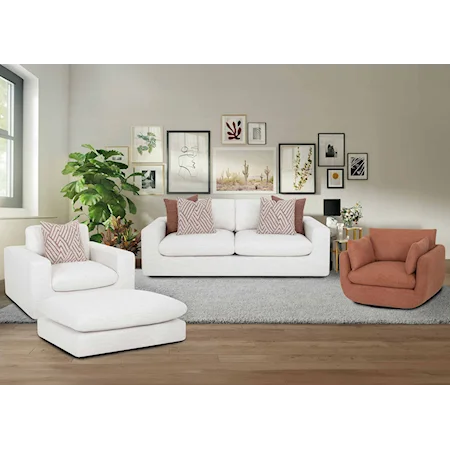 Contemporary 4-Piece Living Room Set