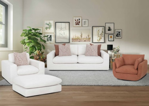 Contemporary 4-Piece Living Room Set