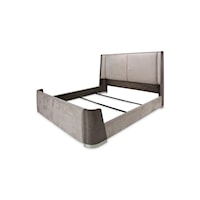 Contemporary Queen Dual-Panel Bed