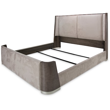 Contemporary Queen Dual-Panel Bed