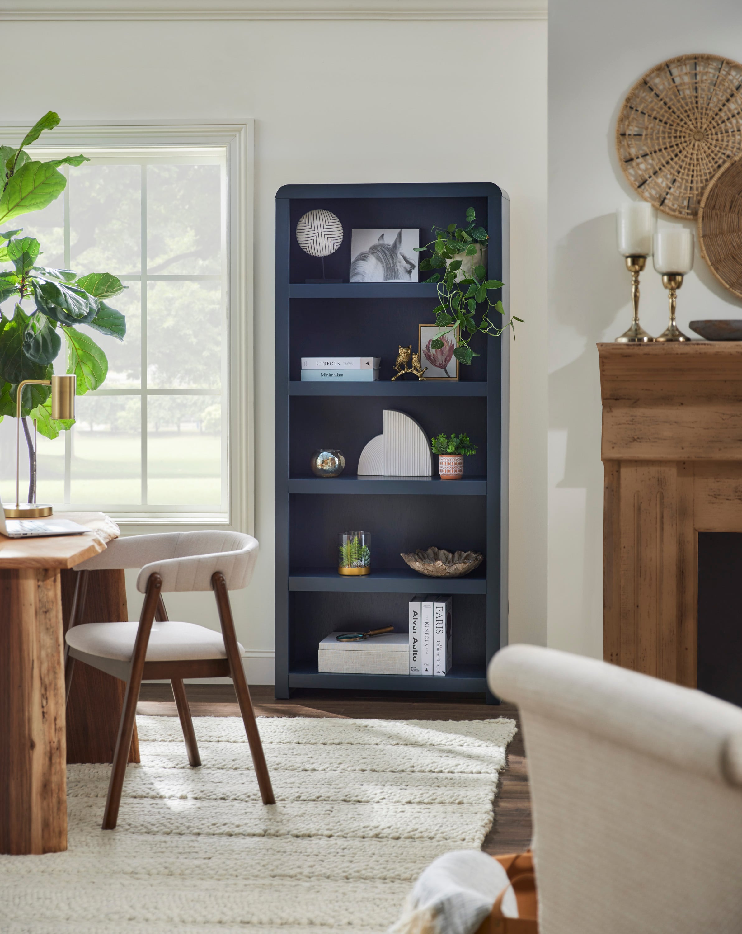 5-Shelf 74" Bookcase