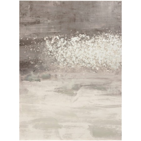 Abstract Metallic Hand-Embellished Canvas