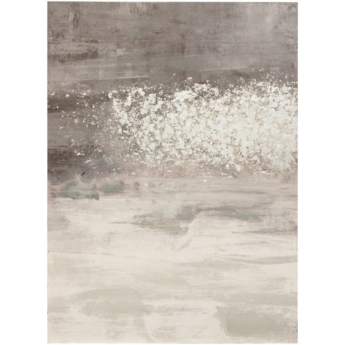 Abstract Metallic Hand-Embellished Canvas