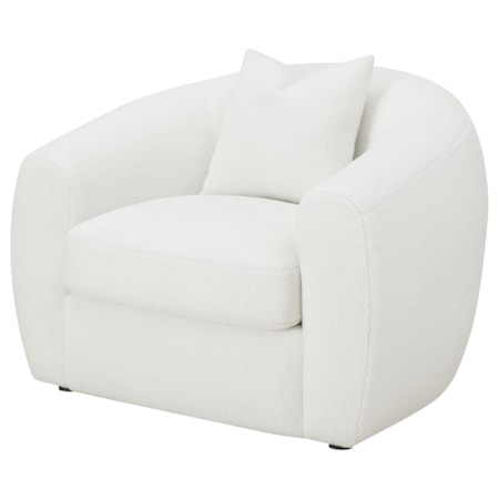 Isabella Faux Sheepskin Accent Chair