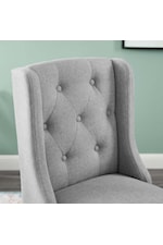 Modway Baronet Bar Stool Upholstered Fabric Set of 2