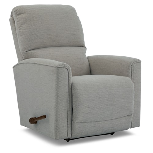 Contemporary Power Rocking Recliner w/ Headrest