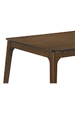 New Classic Furniture Maggie Mid-Century Modern Walnut Dining Table