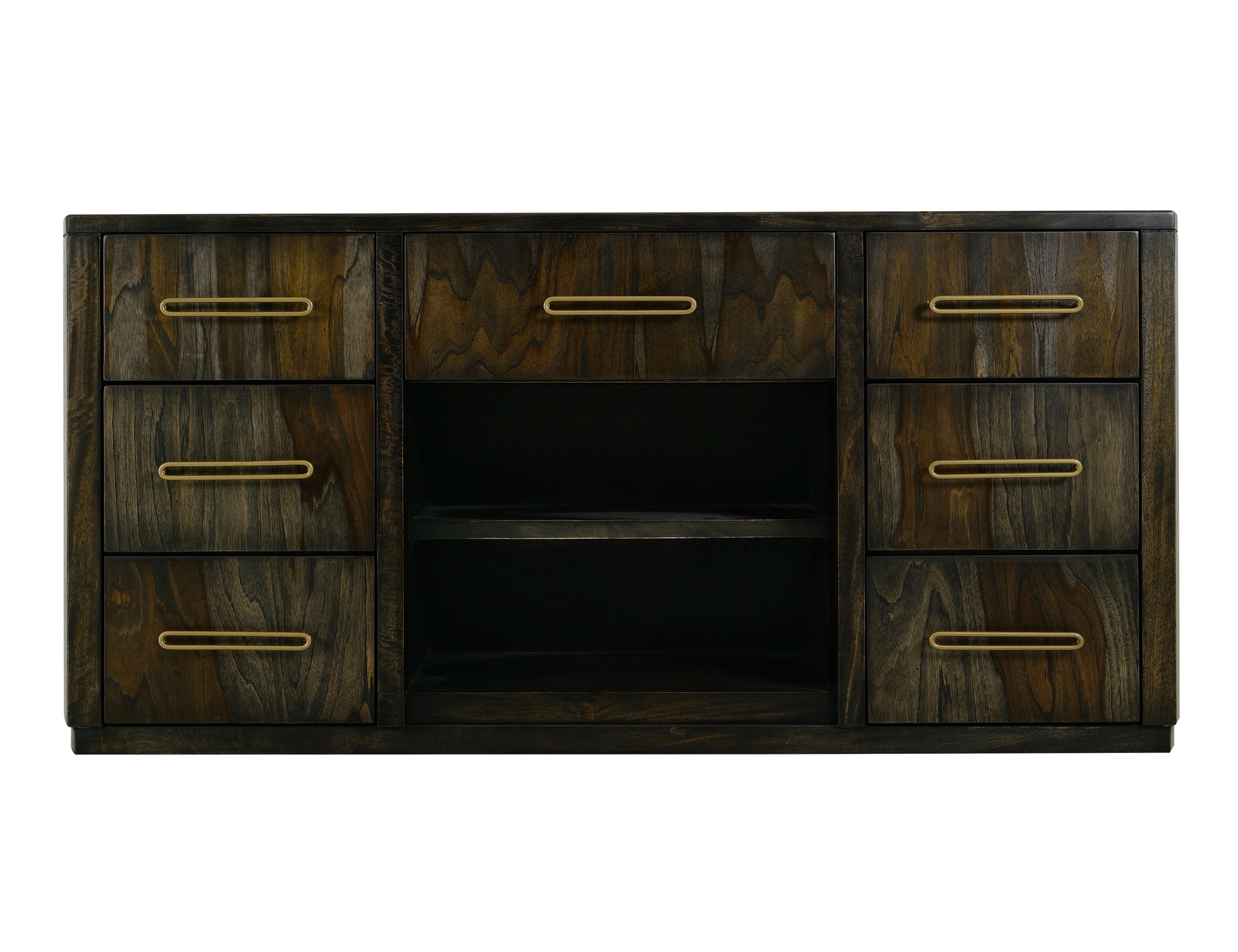 International Furniture Direct Balam 7-Drawer Storage Console