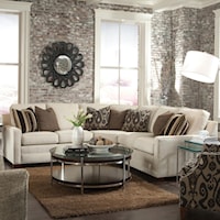 Customizable Contemporary Sectional Sofa with Wedge Corner