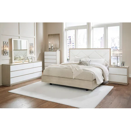 Contemporary Bedroom Set - Queen size bed