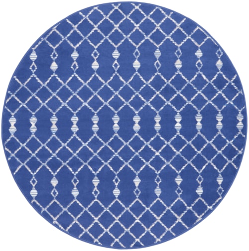 5'  Navy Round Rug