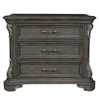 Traditional 3 Drawer Bedside Chest
