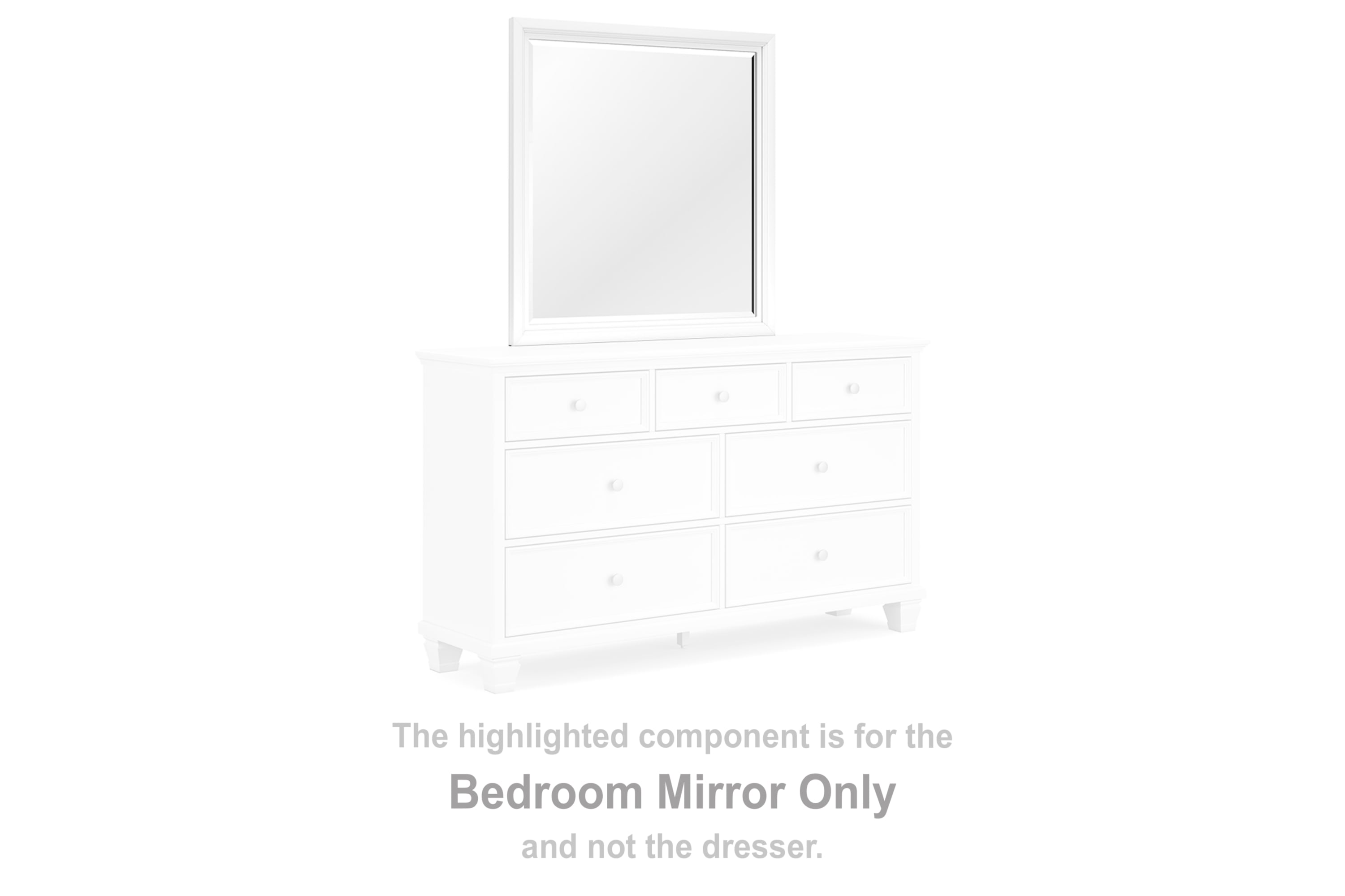 Signature Design by Ashley Fortman B68036 Bedroom Mirror Crowley