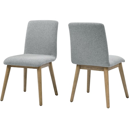 Gray Polyester Side Chair