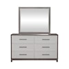 Libby Palmetto Heights 6-Drawer Dresser and Mirror Set