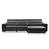 Stressless by Ekornes Emily Chaise Sofa w/ 2 Power Reclining Seats